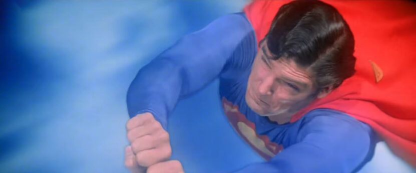 Flying back in Time in Superman - The Movie